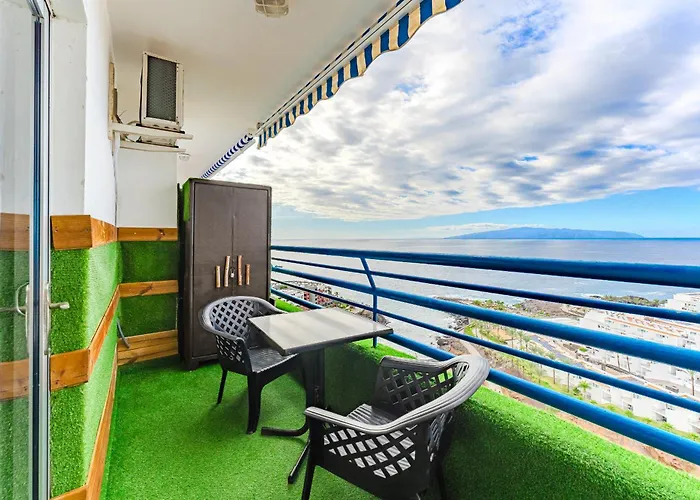 Elegant Beachfront With Balcony & Ocean View In Playa Paraiso Apartament Costa Adeje (Tenerife)